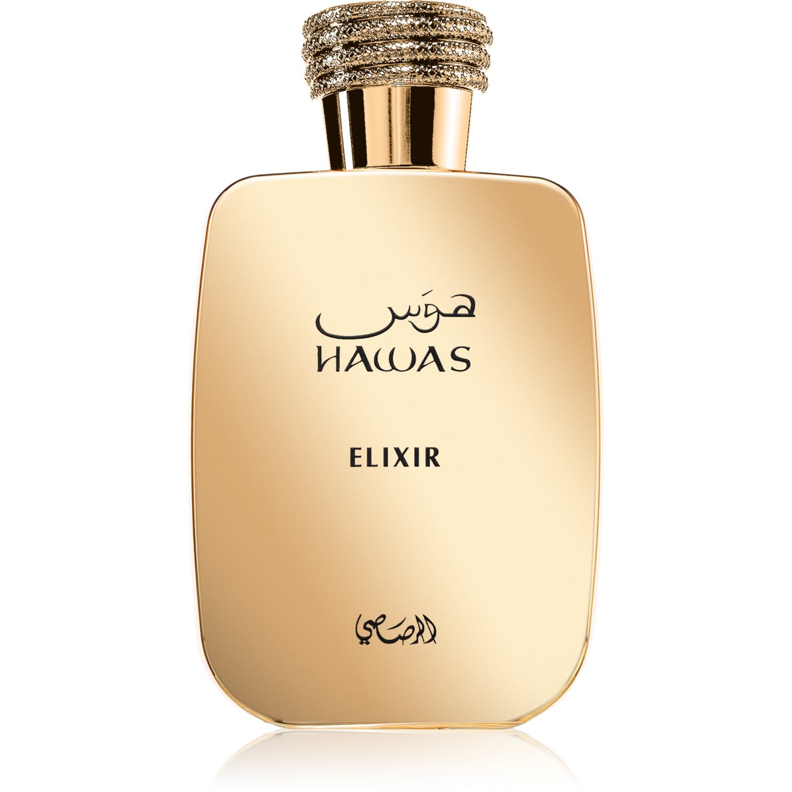 Rasasi Hawas Elixir 100ml fragrance bottle unisex — mint • cardamom • vanilla • amber
