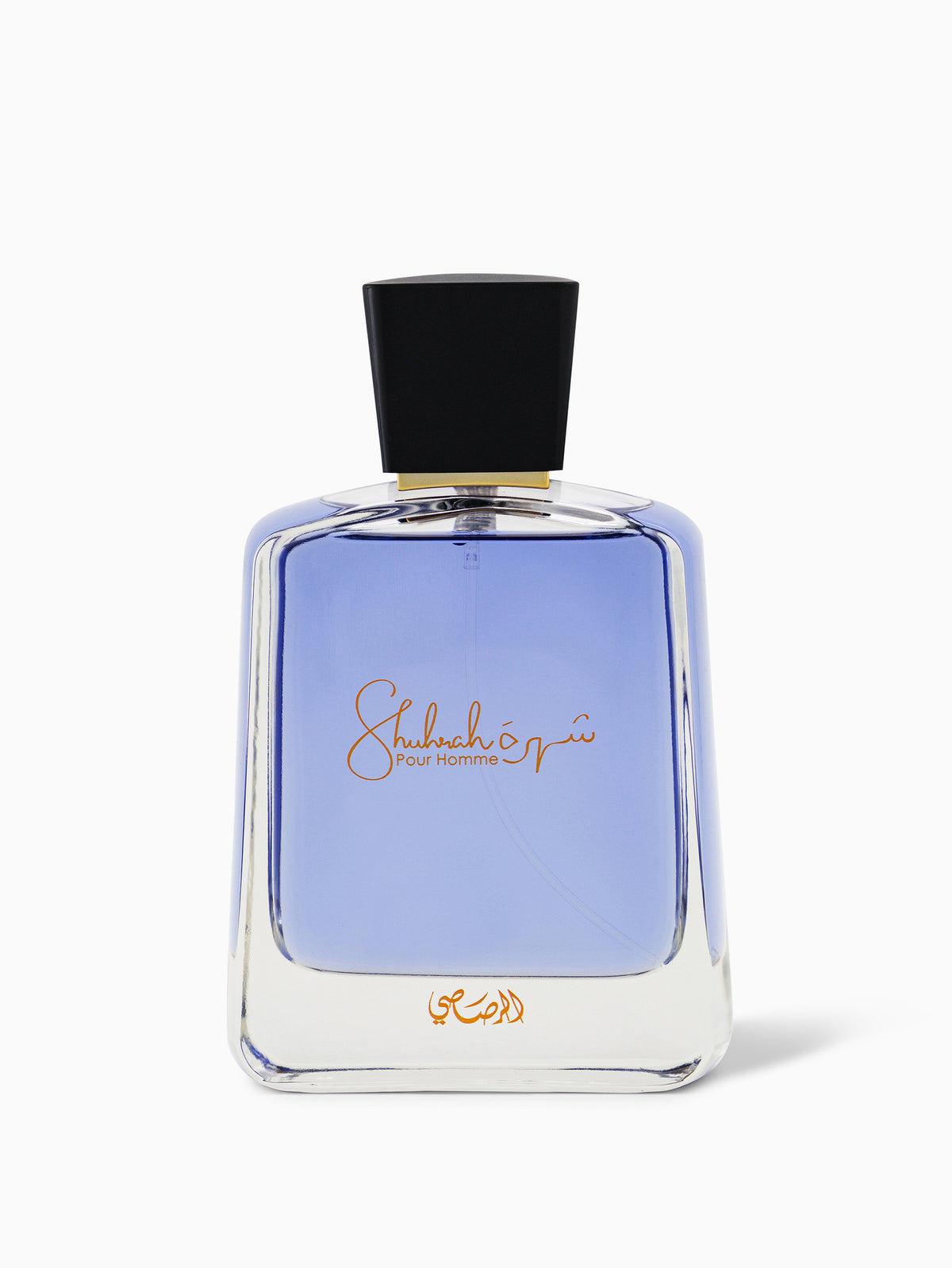 Rasasi Shuhrah Pour Homme 90ml fragrance bottle for him — bergamot • frankincense • oudh